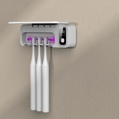 2000 mah de batterie cas de désinfectant de brosse à dents UV avec 5 positions de brosse à dents