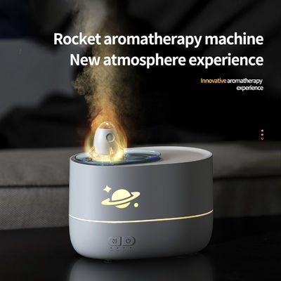 7 couleurs LED Light Rocket Fire Flame Humidifier DC 5V avec éteindre automatiquement