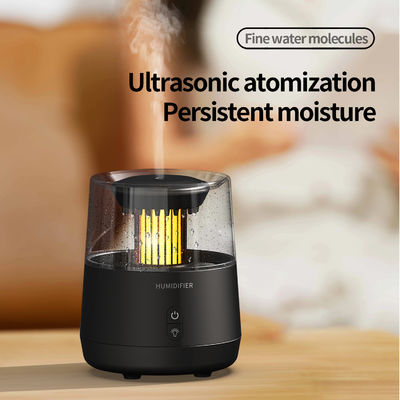 Humidificateur de flamme de feu à goutte de pluie aromathérapie 320 ml avec éteindre automatiquement