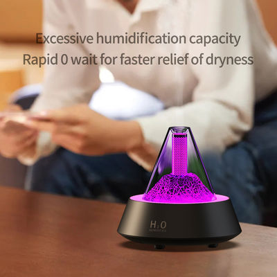 Contrôle de l'humidité Humidificateur de flamme de feu avec 7 couleurs de lumière LED et ABS