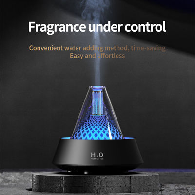 Humidificateur d'air à flamme d'aromathérapie 80 ml avec réglage de la minuterie 2/4/6 heures