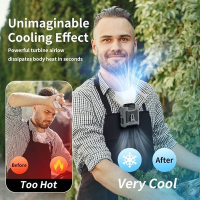 Ventilateur Socool 10000mAh Ventilateur portable d' urgence avec LED SOS, Ventilateur mini rechargeable