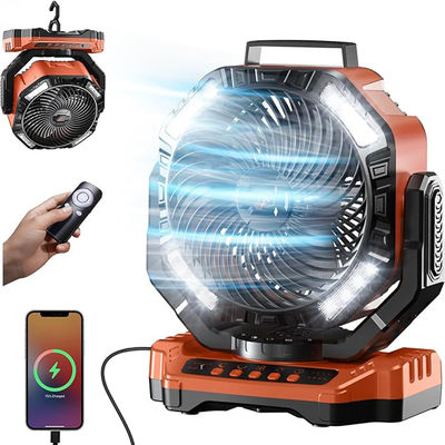 Ventilateur Socool 40000mAh Ventilateur extérieur de camping Ventilateur à distance Batterie rechargeable inclus Ventilateur personnel polyvalent Avec 5 niveaux de vitesse