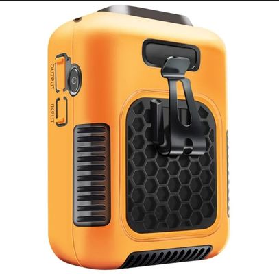 Ventilateur Socool 8000mAh Ventilateur à pinceau Ventilateur à taille verte orange gris Ventilateur portable multifonctionnel 5 Ventilateur à vent fort Niveau sonore inférieur à 50 dB