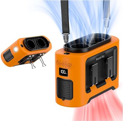 Ventilateur Socool 14500mAh Ventilateur multi-fonctionnel 1kg Orange Noir Ventilateur personnel polyvalent Votre solution de refroidissement léger et portable